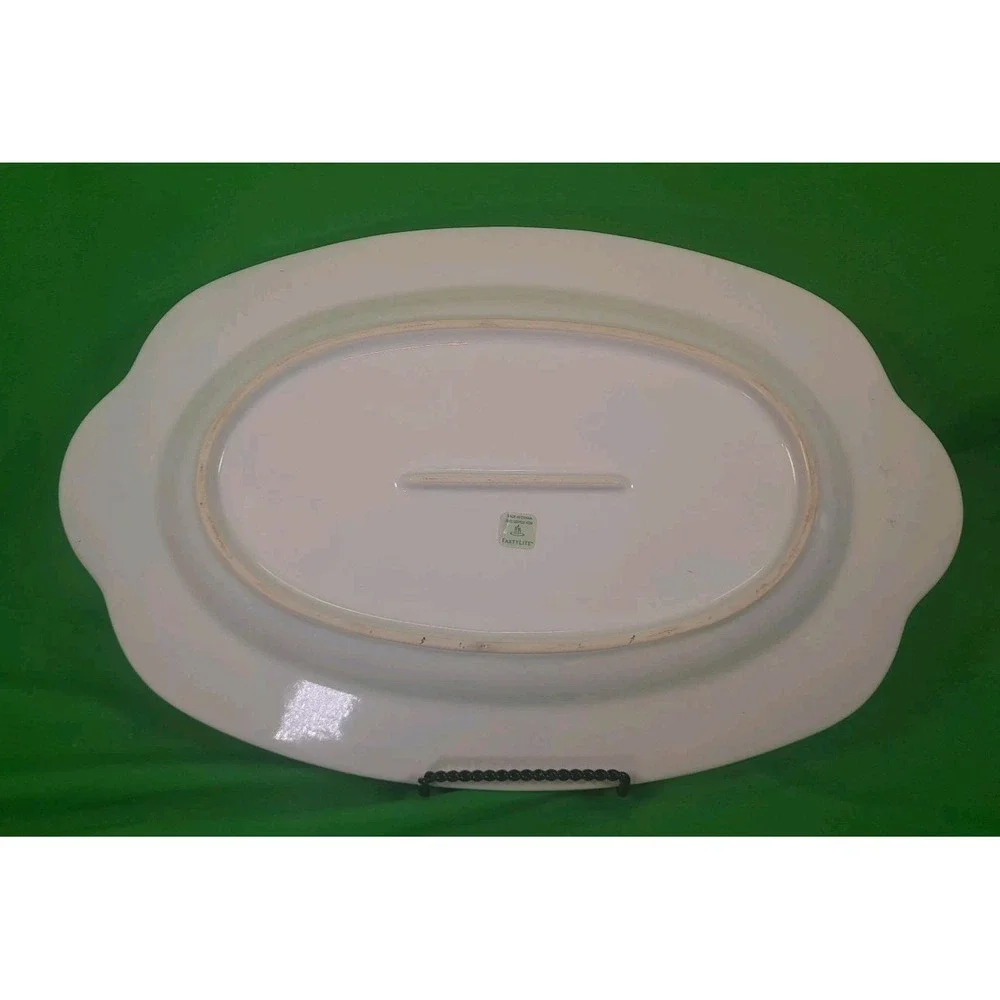 Partylite Ceramic Platter Summerfest Collection Lemons Limes Watermelon‎ Oranges